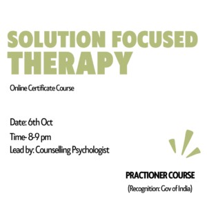 Solution Focused Therapy