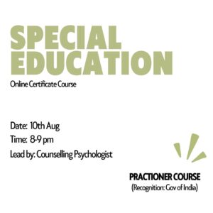 CERTIFICATE COURSE IN SPECIAL EDUCATION