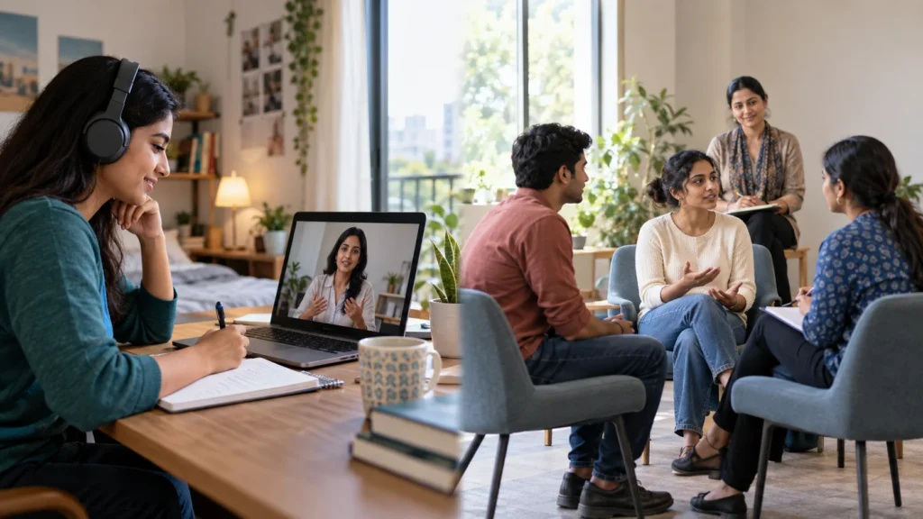 Online and in-person counselling training comparison with psychology students