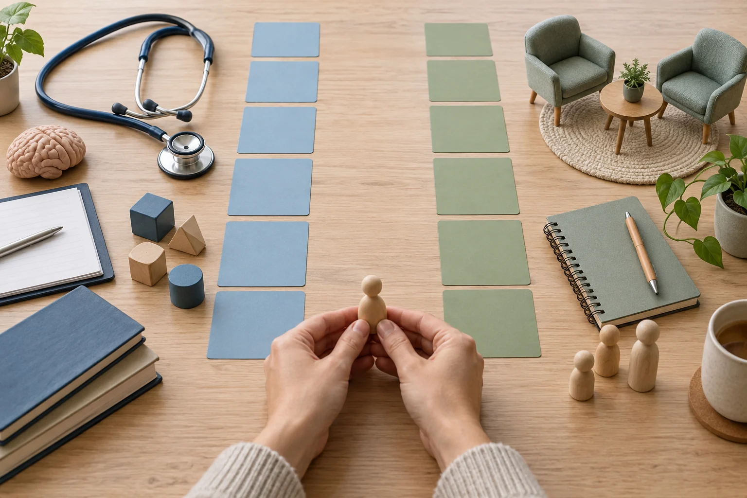 Neutral visual comparison of clinical and counselling psychology career pathways